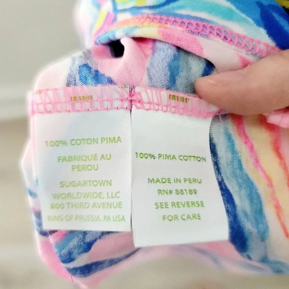 Lilly Pulitzer Margot Sunny Side Halter Tassle Tropical Pima Cotton Dress XXS - Picture 12 of 14